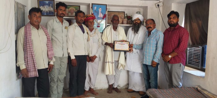 रोहिणी, नागौर में बनेगा भव्य कबीर आश्रम भूमि दान करने वाले भामाशाह का किया सम्मान 