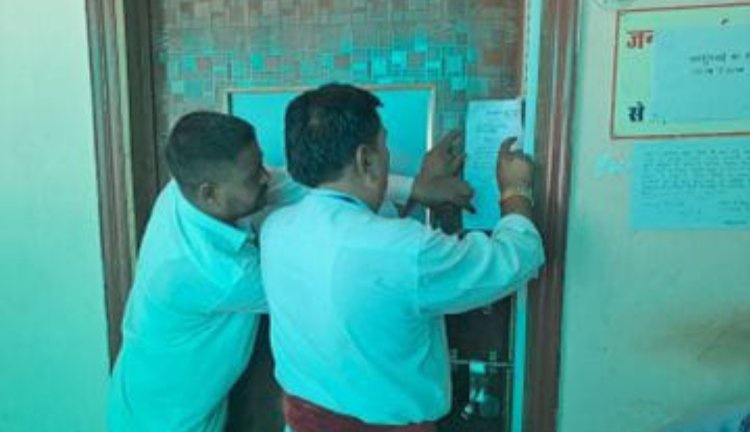 नगर निगम पाली का कार्यालय जिला न्यायालय के आदेश पर सील, आयुक्त का वाहन कुर्क