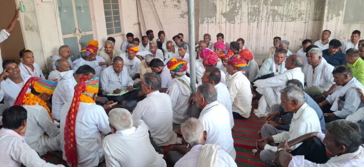 सरगरा समाज के जैतारण पट्टी समस्त नौ एरिया की आम सभा का आयोजन