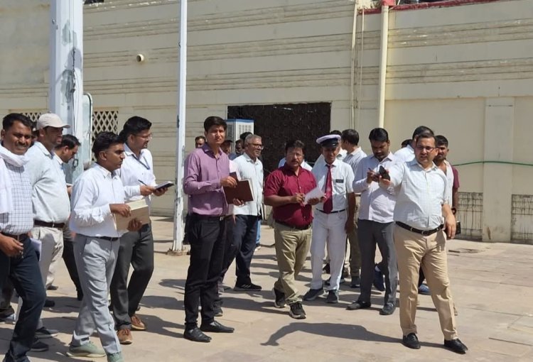 डीआरएम अनुराग त्रिपाठी ने किया पाली मारवाड़ स्टेशन का निरीक्षण