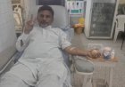 मेड़ता के रक्तवीर शाहीद सिलावट ने किया 31वी बार रक्तदान 