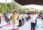 जिला स्तरीय कार्यक्रम लाखोटिया उद्यान में हजारों शहरवासियों ने किया योग*