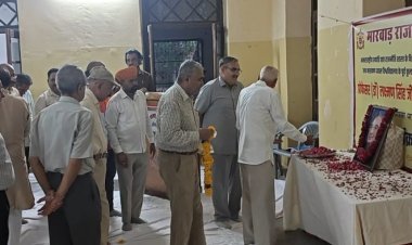 राठौड़ की छठी पुण्यतिथि पर मारवाड़ राजपूत सभा में श्रद्धांजली कार्यकम आयोजित हुआ*