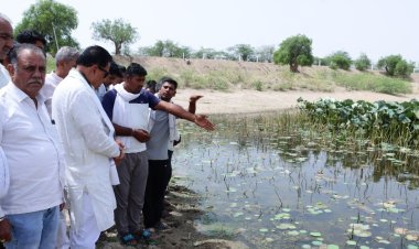 संसदीय कार्य मंत्री ने लूणी और राजौर का दौरा कर पेयजल व्यवस्थाओं का लिया जायज़ा*