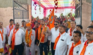 सोजत में रामेश्वर महादेव की निकली शोभायात्रा।  दूधिया रोशनी से नहाया भोले बाबा का दरबार