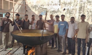 शौहदा ए कर्बला की याद में ढाई मण हलीम खिचड़ा पकाकर किया वितरित 