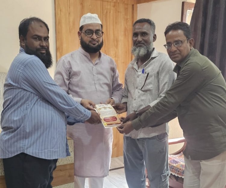 शेख समाज की प्रतिभाओं को मिलेगा राज्य स्तरीय मंच 28 जून को सोजत में होगा भव्य सम्मान समारोह निमंत्रण पत्र वितरित 