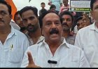 कांग्रेस ने  विजय मार्च निकाल कर  की आतिशबाजी         