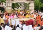 गोमाता को राष्ट्र‌माता का दर्जा दिलाने को जुटे हजारों गोभक्त सौंपा ज्ञापन 