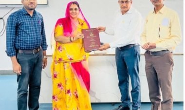 साहित्यकार किरण राजपुरोहित को पीएचडी की उपाधि
