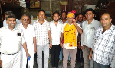 सर्वसम्मति से प्रकाश गेहलोत (माली) बने सोजत तहसील टेन्ट किराया व्यवसायी समिति के नये अध्यक्ष।