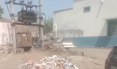 जोधपुर में गुरु का तालाब संत धाम रोड पर कचरे से निवासियों को हो रही परेशानी