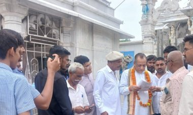देवस्थान मंत्री जोराराम कुमावत ने पाली में किया संतों का सम्मान