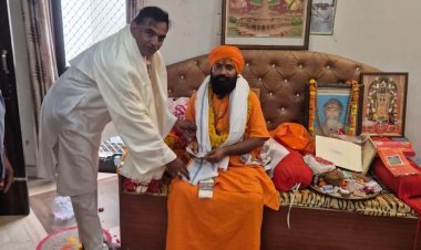 गुरू पूर्णिमा: विधायक डी. सी. बैरवा ने राम मंदिर में टेका माथा लिया आशीर्वाद
