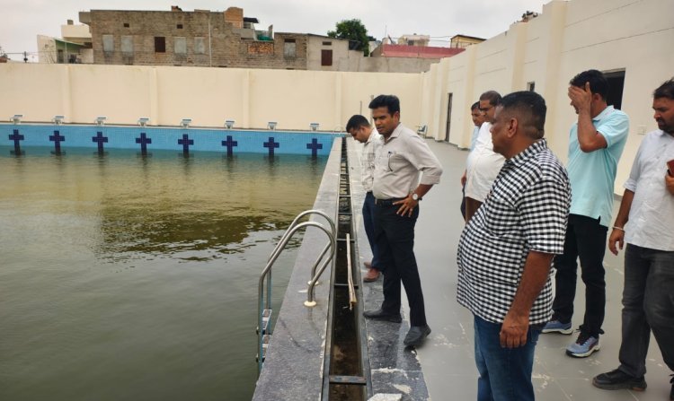 कलेक्टर रंजन ने किया राज्य क्रीड़ा संस्थान का निरीक्षण,