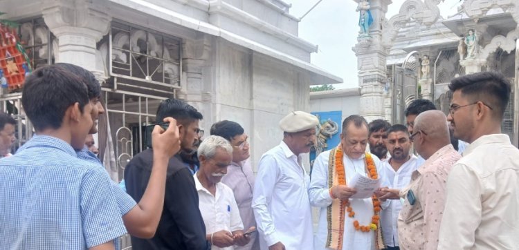 देवस्थान मंत्री जोराराम कुमावत ने पाली में किया संतों का सम्मान