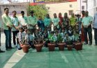 विजय आदर्श विद्यालय में हुआ पौधारोपण, किरण प्रजापत बोलीं : पौधों में बसता है ईश्वर