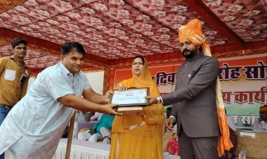 सोजत में 80वें स्वतंत्रता दिवस पर रक्तवीर शहजाद खान सम्मानित
