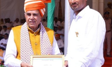 श्रवण राम जिला स्तर पर सम्मानित*