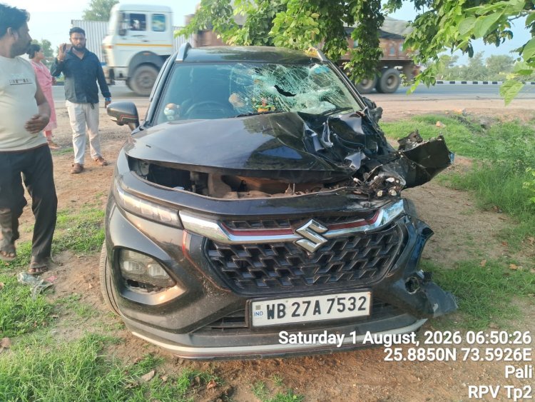 नेशनल हाईवे-162 पर फिर हुआ दर्दनाक हादसा, कार गोवंश से टकराई