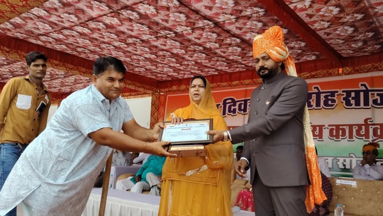सोजत में 80वें स्वतंत्रता दिवस पर रक्तवीर शहजाद खान सम्मानित