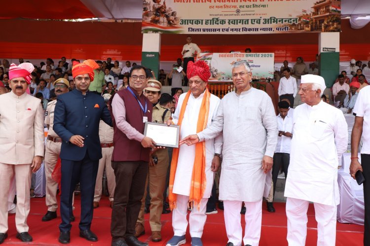 सोजत में 80वें स्वतंत्रता दिवस पर डॉ. अशोक गहलोत जिला स्तर पर सम्मानित 