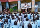 स्वच्छता ही सेवा अभियान के तहत विद्यार्थियों को 4-बिन कचरा पृथक्करण की जानकारी दी