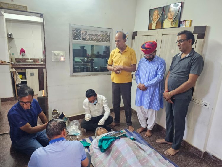 सोजत सेवा मण्डल की प्ररेणा से श्री नरपतराज मुणोत का मरणोपरांत नेत्र दान