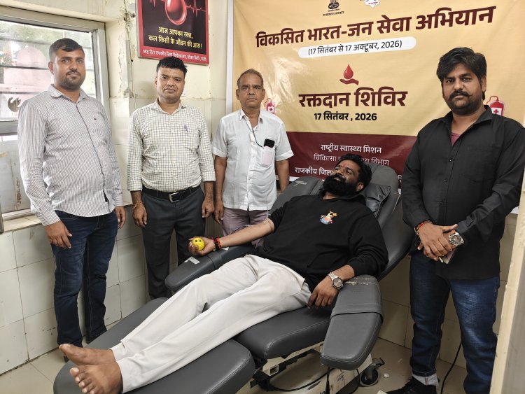 गौपुत्र सेना ने करवाया रक़्तदान शिवीर 11 रक्तवीरों ने किया रक्तदान