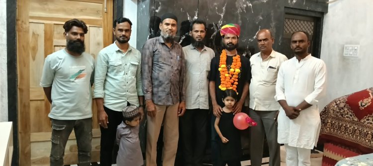 सोजत नगरपालिका वार्ड 18 के नवनिर्वाचित पार्षद मोहम्मद नासिर सिलावट का किया भव्य स्वागत