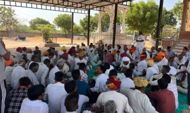 जिला परिषद वार्ड 32 से भाजपा प्रत्याशी मनीषा मेघवाल का जनसंपर्क अभियान तेज