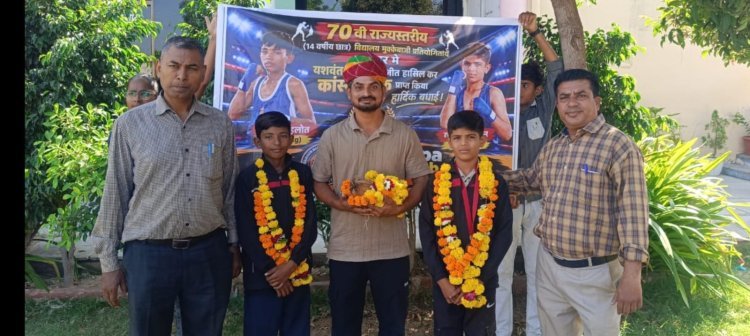 सोजत के लाल का कमाल: राज्य स्तरीय मुक्केबाजी में यशवंत चौहान को कांस्य पदक