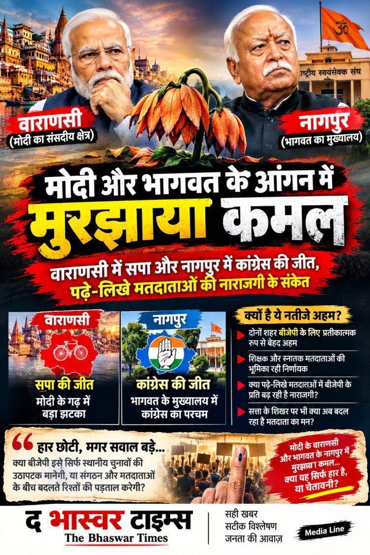 मोदी और भागवत के आंगन में मुरझाया कमल